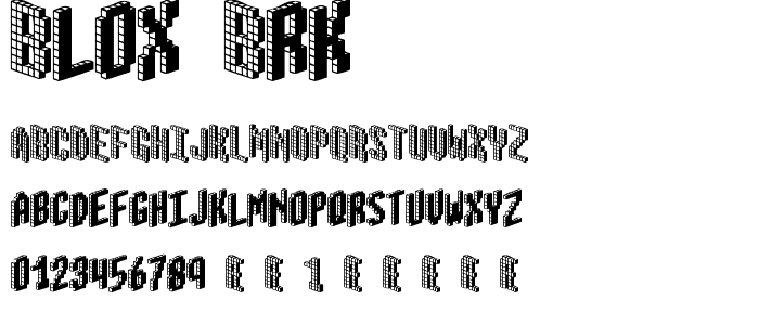 Blox BRK font